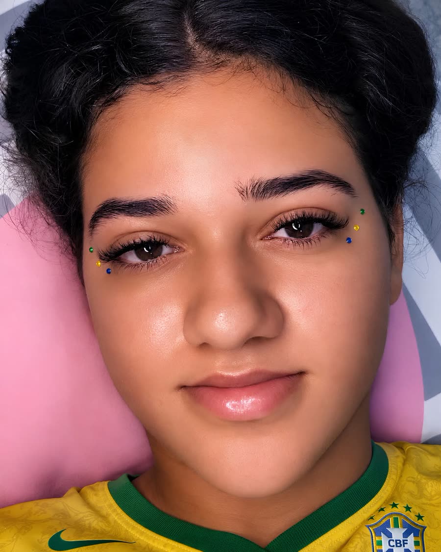 Design de sobrancelhas finalizado